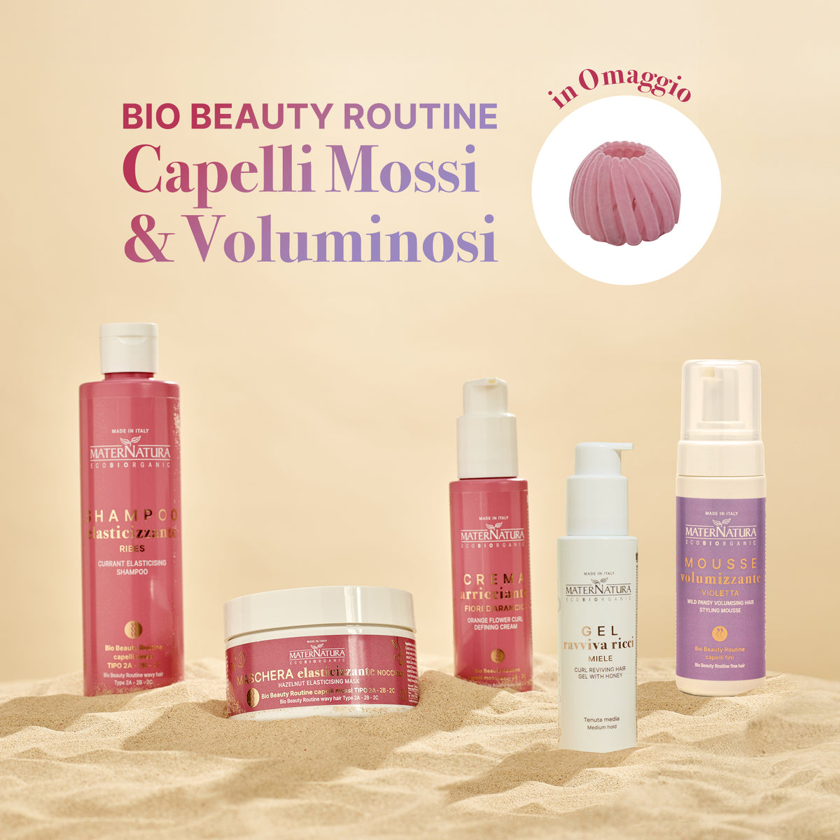 Bio Beauty Routine Capelli Mossi e Voluminosi Tipo 2